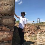 Student from Abdullah Gül University's Architecture Department use DATCH at the Cappadocia Gate of the Kerkenes archaeological site in Central Turkey