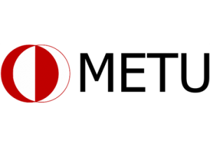 The metu logo on a white background.