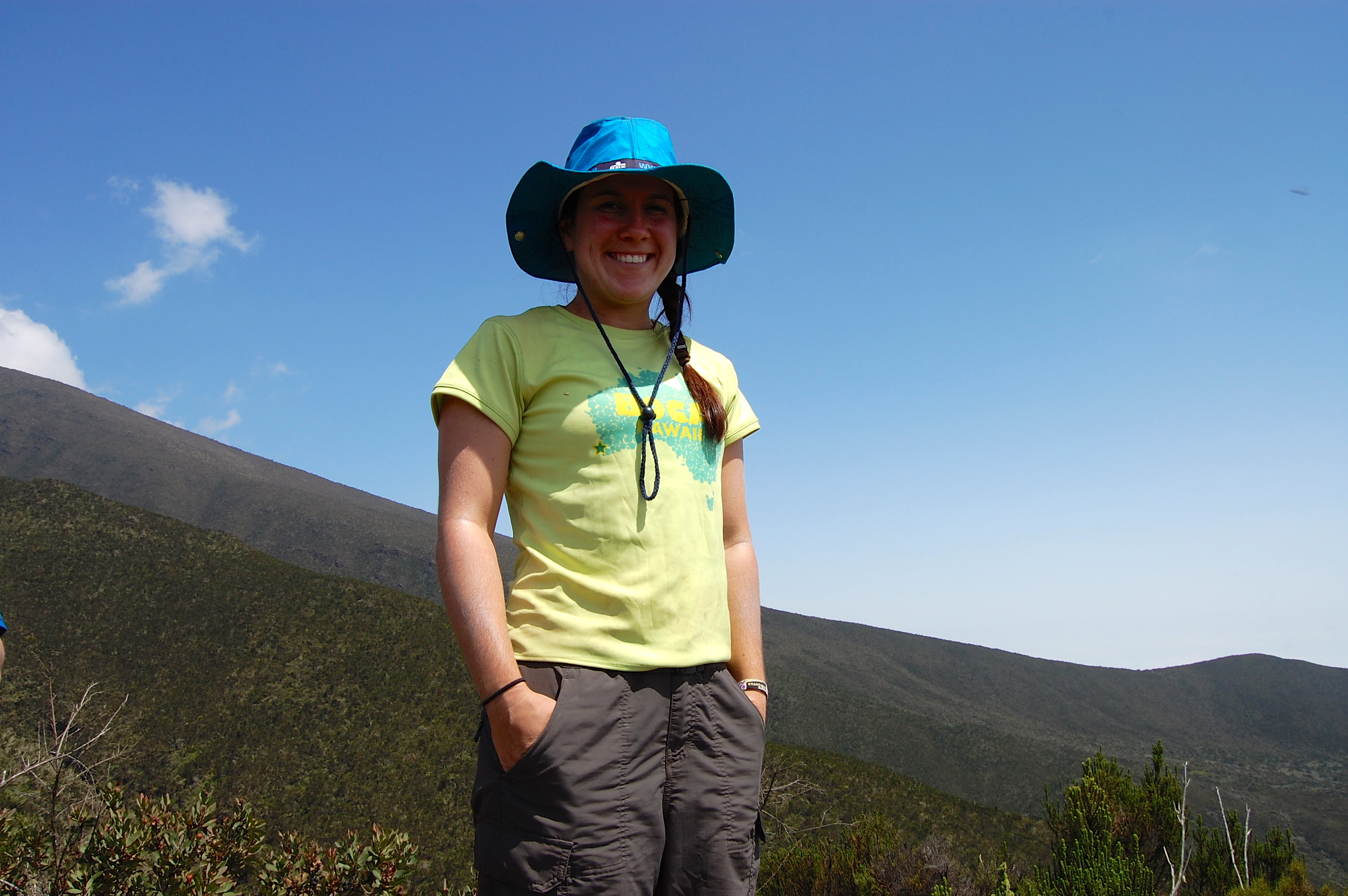 Lauren climbing Mt. Kilimanjaro in Tanzania