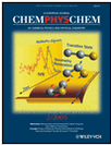 Cover of ChemPhysChem journal issue 2/2006, featuring a molecular diagram, spectroscopy graph, and title in blue and yellow. Published by Wiley-VCH.
