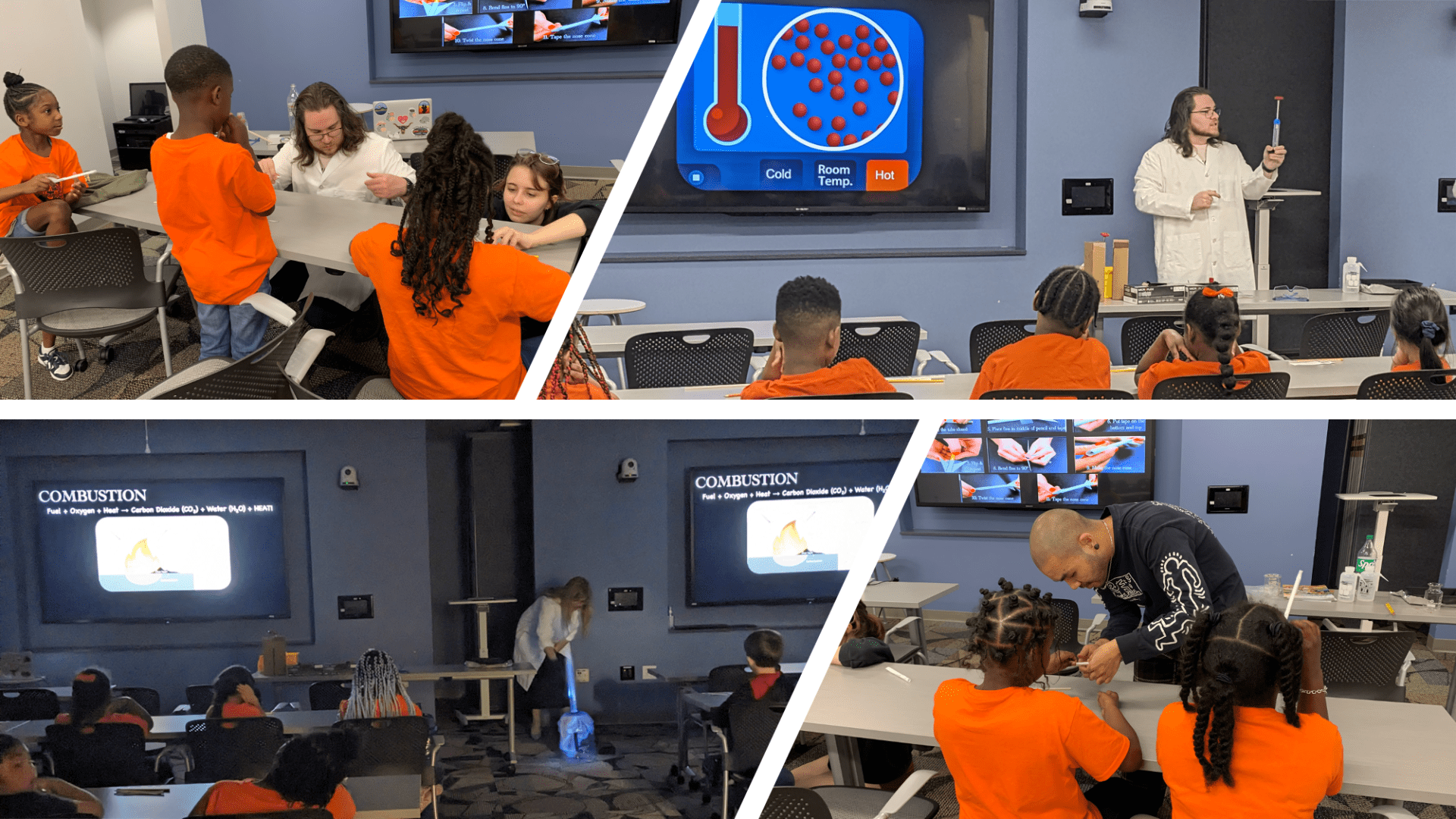 Collage of students at UCF Stem Day