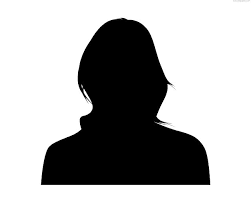 Female silhouette for headshot