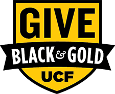Give Black and Gold shield logo
