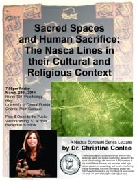 Christina Conlee lectures on Sacred Spaces and Human Sacrifice.