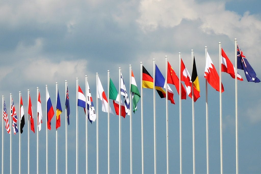 Picture of world flags