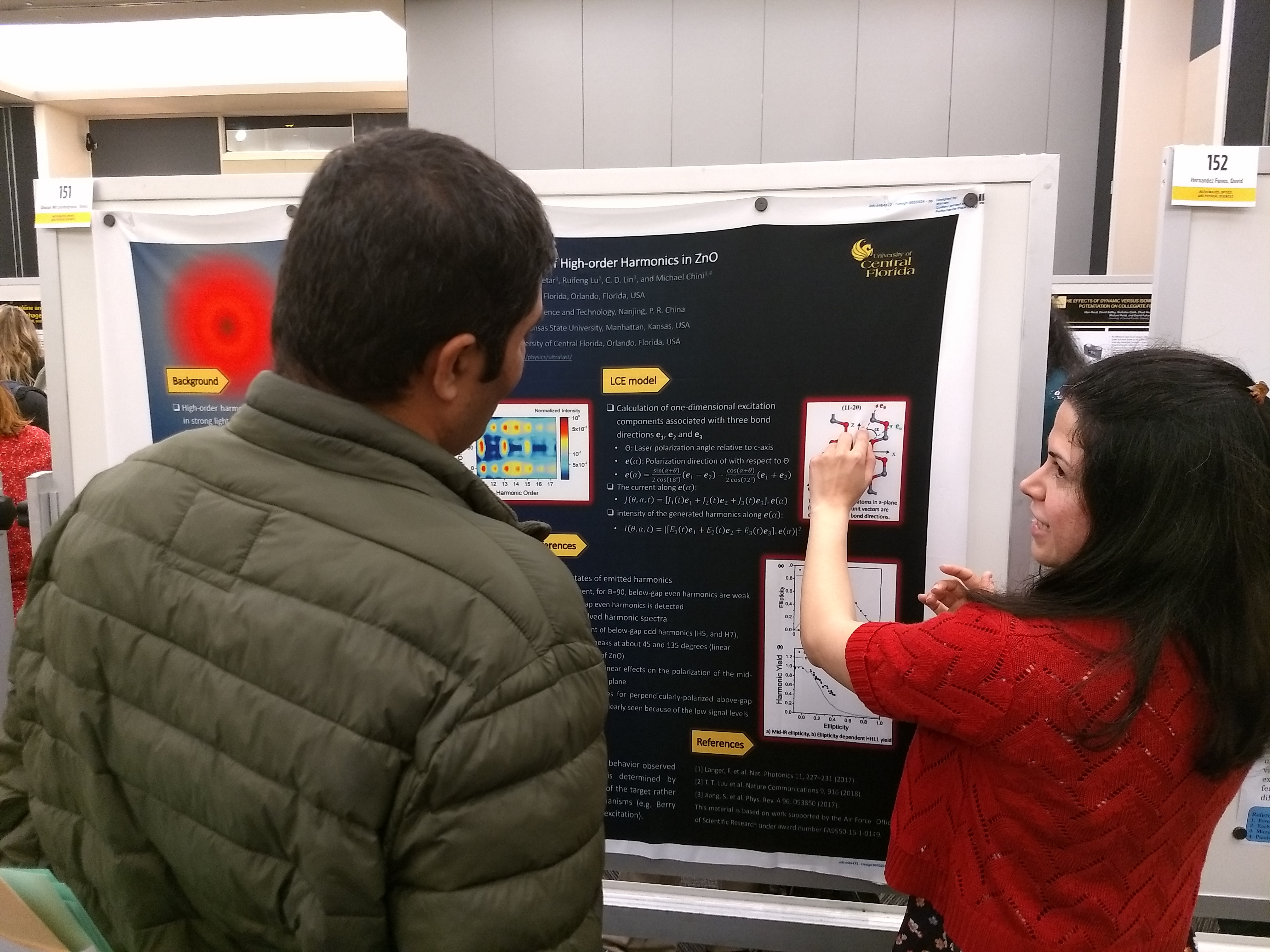Shima presents her poster at the 2019 Graduate Research Forum