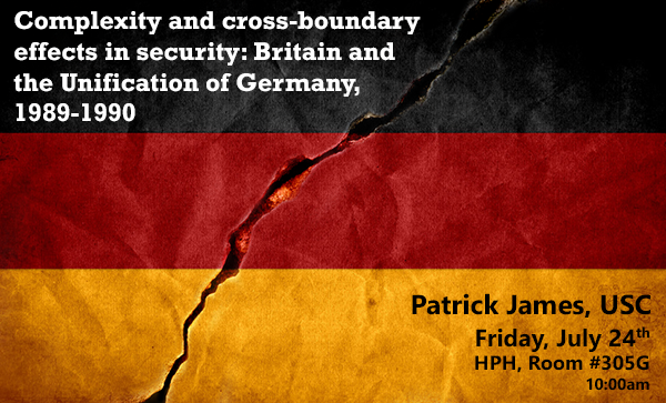 Complexity and cross-boundary effects in security britain and the effects of the unification of germany.
