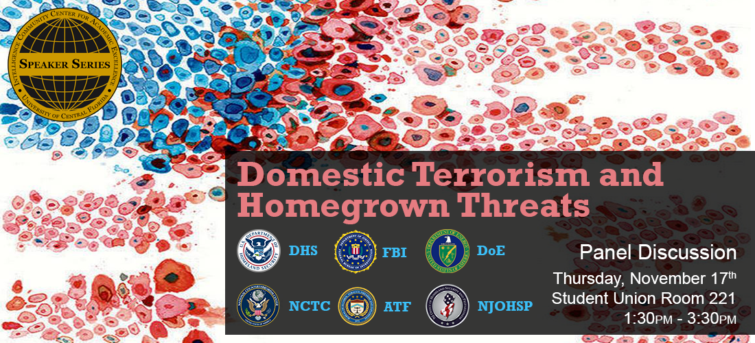 Domestic terrorism and homegrown threats.