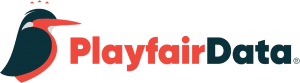Playfair Data logo with a stylized bird illustration on the left and the words "Playfair Data" in bold red and black text on the right.