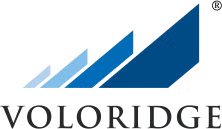 Voloridge logo featuring four ascending blue bars of varying shades above the word "VOLORIDGE" in capital letters.