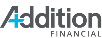 Addition Financial text logo