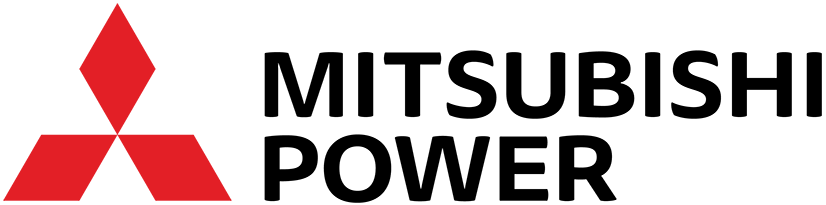Mitsubishi Power logo with three red diamonds forming a triangle on the left and the words "Mitsubishi Power" in black text on the right.